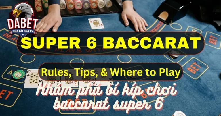 Khám phá bí kíp chơi baccarat super 6