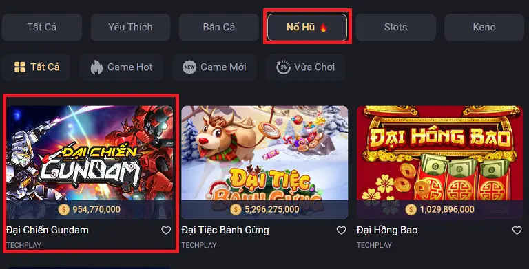 Các bước trải nghiệm trò chơi slot đại chiến gundam Dabet