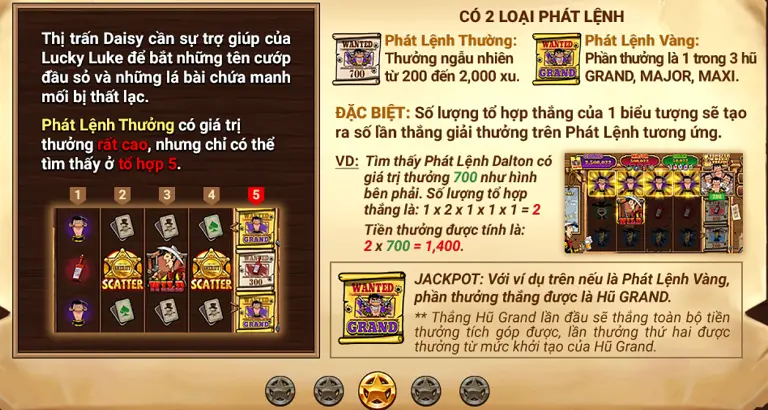 Mẹo chơi truy lùng lucky luke Dabet