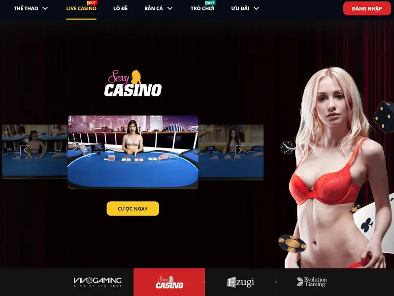 Khám phá sảnh sexy casino dabet sảnh game hấp dẫn cùng chân dài