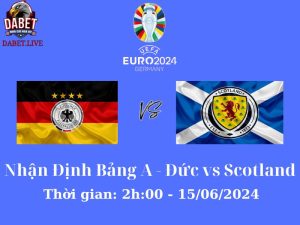 Nhận định bảng A - Đức vs Scotland vòng loại Euro 2024