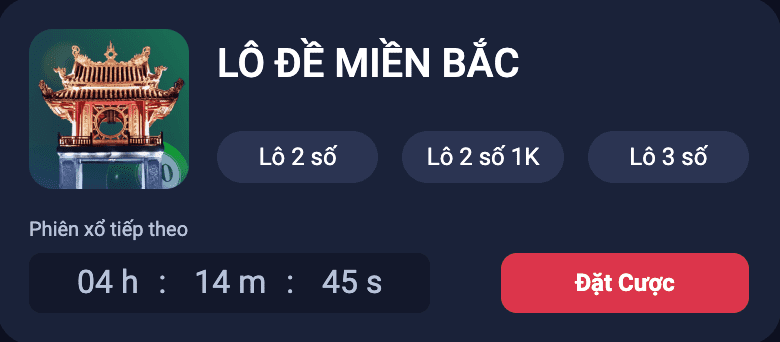 Sảnh cược lô đề miền Bắc